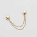 Gold metal pant cuff clip adjustable trouser leg tightener clothing decorative accessory - 11mm / Gold