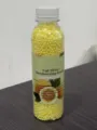 Cat litter deodorizing beads in lemon scent, 250ml clear bottle for fresh pet toilet care. - Lemon