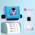 Rolling math addition subtraction roller stamp for kids teaching question printer tool set - Addition / Storage Box + Ink Bottle Pack