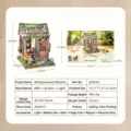 DIY ξύλινο μοντέλο μινιατούρας σπιτιού 'Whisperwood Blooms' με ενσωματωμένο φωτισμό LED - Whisperwood Blooms