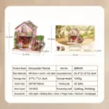 DIY μινιατούρα σπιτάκι κούκλας Encounter Flower House με φώτα και 191 κομμάτια - Meet & Bloom Florist