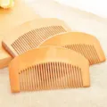 Peach wood comb portable fine-tooth massage comb small wooden hair comb practical gift 1pc - 8cm Peach Wood Comb