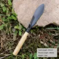 Petite pelle de jardin avec manche en bois et lame en acier manganèse pour le désherbage. - Pelle pointue en acier au manganèse avec manche en bois