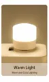 LED plug-in night light warm light for bedroom bedside energy saving portable emergency lamp - Warm White