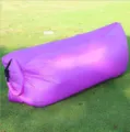 Outdoor Inflatable Lounger Air Sofa Portable Purple Sleeping Bed for Camping Park Beach - Purple