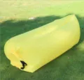 Outdoor inflatable lazy sofa air bed portable camping sleeping couch yellow color item - Yellow