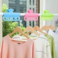 Balkon Windschutz Clips für Bettwäsche und Kleidung, Anti-Rutsch-Schnalle Trockner. - 300 Stück / Hellrosa