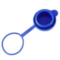 Blue silicone water dispenser bucket sealing cap with tether leak-proof dust-proof lid accessory - 1 Piece/Pack / Blue