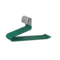 S-shaped stainless steel pants hanger, multi-layer anti-slip wardrobe storage rack, green. - Green
