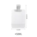 Transparante reis navulbare zak 50ml draagbare knijpzak voor lotion en vloeistof - Verpakking van 1 [50 ml]
