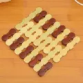 Bambus Hitzebestaendige Matte Kochen Topf Untersetzer Holztisch Anti Verbruehung - Quadratisch