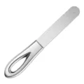 Stainless steel nail file, double-sided frosted manicure tool with comfortable hollow handle. - Double-Sided Frosted (1 Pack)