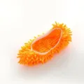 Orange Chenille faule Bodenreinigungs-Schuhueberzug wiederverwendbare Staub-Mopp-Hausschuhe. - Einheitsgröße, 2 Stück / Orange