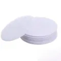 Pastilles auto-agrippantes rondes blanches autocollantes anti-derapantes pour tapis - Rond / Lot de 5 Paires / Blanc