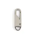 Detachable metal zipper puller replacement spring hook for bags, jackets, and boots - Gunmetal