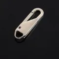 Detachable silver metal zipper puller replacement for bags boots jackets apparel hardware accessories - New PP Material / Silver