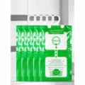 Hanging moisture absorber bag for wardrobe home damp prevention and dehumidification desiccant pouch - 100.00g / Green