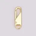 Detachable zipper puller tool-free gold metal replacement for bags jackets boots clothing hardware - Gold