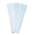 White plastic drawer divider storage grid organizer adjustable partition for home use - Long 37x7cm (4 Pcs) / Blue
