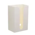Wall-mounted plastic tissue box waterproof paper towel holder for bathroom kitchen storage - White