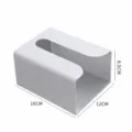 Caja de pañuelos de pared gris pequeño dispensador de papel higiénico de plástico - S / Gris