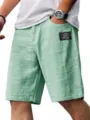 Pantaloncini casual da uomo estate verde pantaloncini da spiaggia comodi tasca design moda - 3XL / Viola