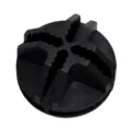 Black plastic wardrobe connector cross buckle for modular storage shoe rack replacement. - Black