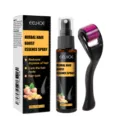 Eelhoe herbal hair growth essence spray with dermaroller set for hair care and root nourishing. - 30ml Set