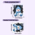Size information for snowman wall sticker including sheet and finished paste dimensions - HY-F994 UV静电 / 29*32cm