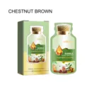 EELHOE Kastanienbraun Pflanzen Blasen Haarfärbemittel 15ml*10stk Milde Formel Haarpflege - Kastanienbraun