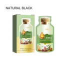 Eelhoe Pflanzen-Blasen-Haarfärbemittel in Natur-Schwarz, sanfte Formel, 10 Stk. Packung. - Naturschwarz