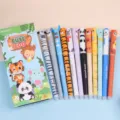 Cute animal erasable gel pens set 12pcs 0.7mm friction neutral pens cartoon stationery for students - Assorted Box