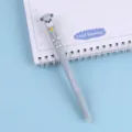 Cute grey puppy gel pen erasable neutral pen student stationery school supply cute cartoon design variant - Dog / Blue