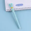 Cute cartoon elephant erasable gel pen 0.7mm blue ink smooth writing school stationery cute pen. - Elephant / Charcoal Black