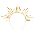 Golden sunburst goddess crown halo headband for costume and party hair accessory - Sun Goddess Headband