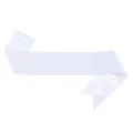 Premium blank white satin DIY sash for customized party, birthday and event decorations - One Size / White (With Pin)