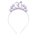 Eleganter lila Strassstein-Haarreif zum 30. Geburtstag für Frauen und Mädchen Partyschmuck - 30. Geburtstag Stil / Lila