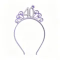 Lila 40. Geburtstag Strass-Tiara Haarreif für Frauen und Mädchen Party-Accessoire - 40. Geburtstag Stil / Lila