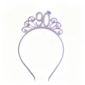 Lilafarbenes Strass-Diadem zum 90. Geburtstag für Frauen Party-Haarreif Dekoration - 90. Geburtstag Stil / Lila