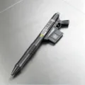 Creative gun shaped erasable gel pen 0.5mm black cool weapon design for students daily writing. - Weapon King Erasable Pen - Grey