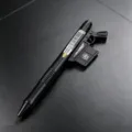 Creative gun shaped gel pen with cool weapon design, 0.5mm black ink, fun office stationery. - Weapon King Erasable Pen - Black