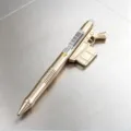 Creatieve pistoolvormige uitwisbare gelpen 0.5mm schattige noviteit schrijfwaren voor jongens cool - 0.5mm Blauwe Inkt / Weapon King uitwisbare pen - Champagnegoud