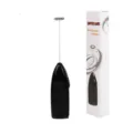 Electric handheld milk frother coffee stirrer whisk for cappuccino latte baking kitchen tool - Black