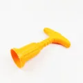 Plastic wine bottle opener with T-shaped handle, household creative corkscrew remover tool yellow - Yellow