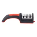 3-stage manual knife sharpener with ergonomic handle, quick kitchen tool for home use. - 3-Section OPP Bag Packing