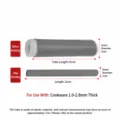 Silicone anti-scald pot handle cover heat shrinkable tube for kitchen cookware and pans. - S / Gray