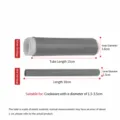 Heat-resistant silicone pan handle cover, anti-scald sleeve for cookware, grey rubber grip - M / Gray