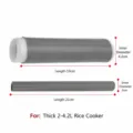 Silicone pot handle cover heat resistant anti-scald sleeve for kitchen frying pan - L / Gray