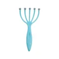 Masseur de tete bleu a cinq griffes avec billes metalliques pour massage relaxant quotidien. - Bleu