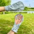 Summer driving sun protection gloves, breathable mesh open finger anti-slip short style. - One Size / Short Style - Blue